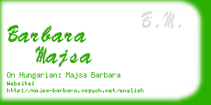 barbara majsa business card